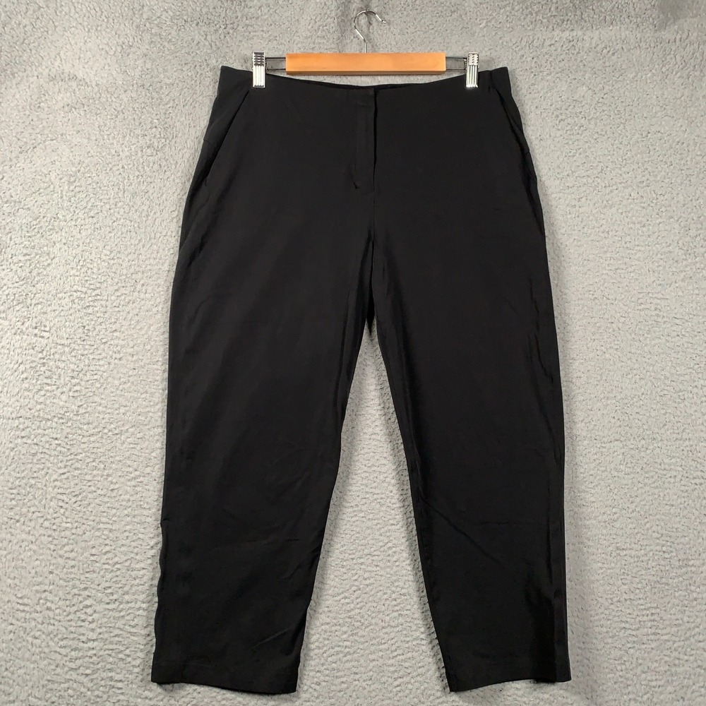 Lululemon In Power Mid-Rise Crop Pant Women's 10 Black Active Commuter Trousers